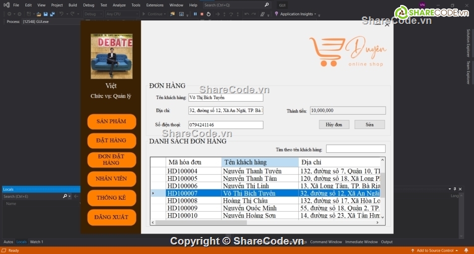 Sharecode Quản lý bán hàng Winform C#,Code phần mềm quản lý,Code quản lý bán hàng C#,Quản lý bán hàng C#,Quản lý bán hàng Winform C#